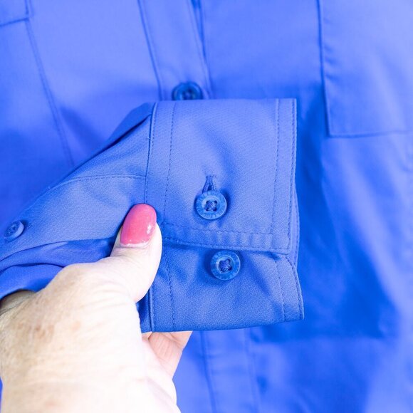 Reel Legends size L Saltwater Performance Outfitters fishing/hiking/camping blue - Picture 4 of 9